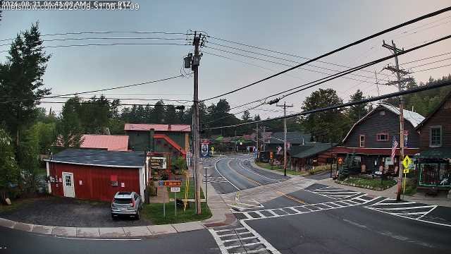 time-lapse frame, Downtown Inlet, NY webcam
