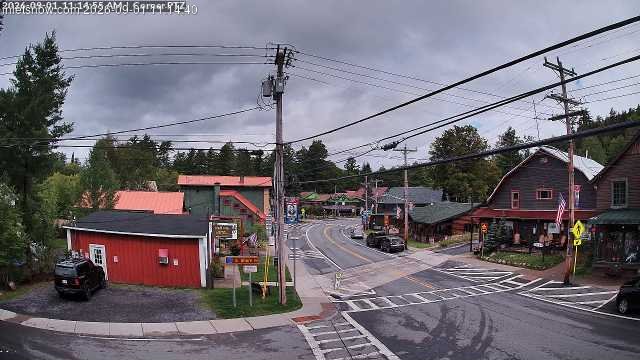 time-lapse frame, Downtown Inlet, NY webcam