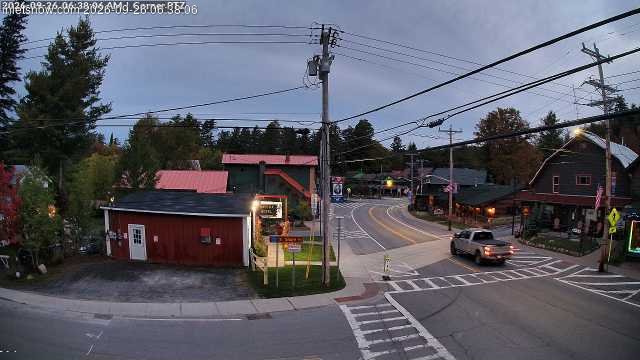 time-lapse frame, Downtown Inlet, NY webcam
