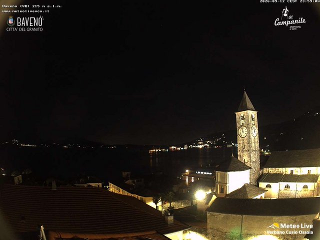 time-lapse frame, Baveno webcam