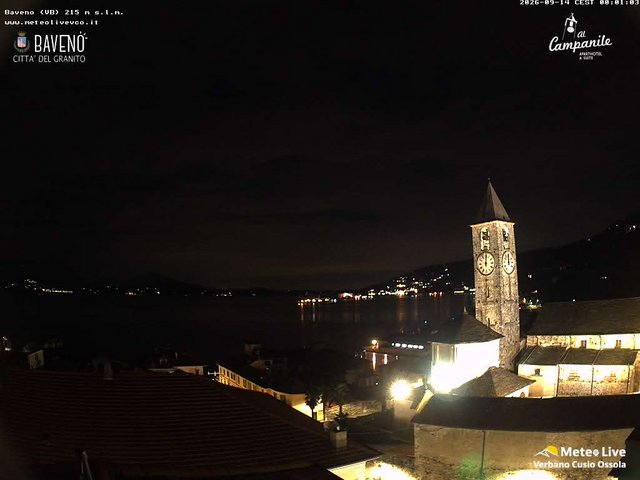 time-lapse frame, Baveno webcam