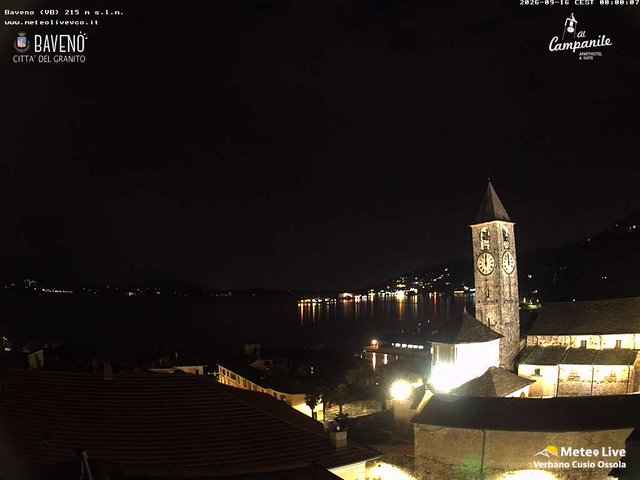 time-lapse frame, Baveno webcam
