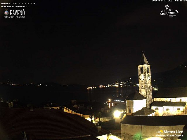 time-lapse frame, Baveno webcam