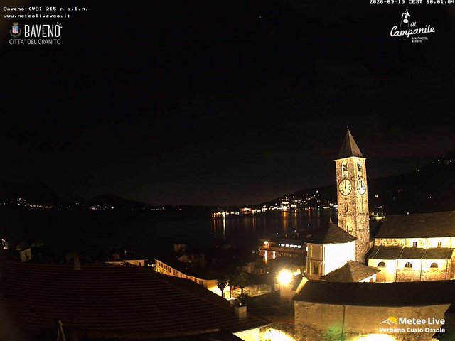 time-lapse frame, Baveno webcam