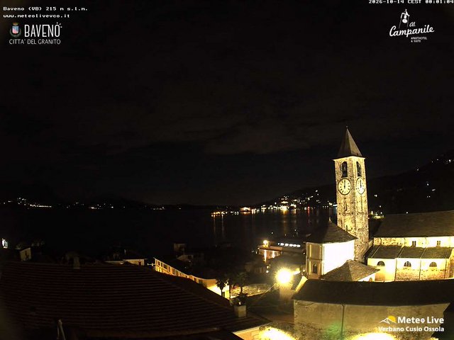 time-lapse frame, Baveno webcam
