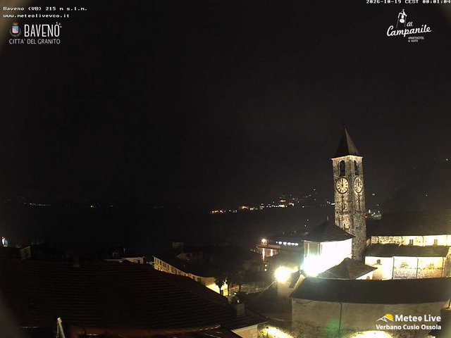 time-lapse frame, Baveno webcam