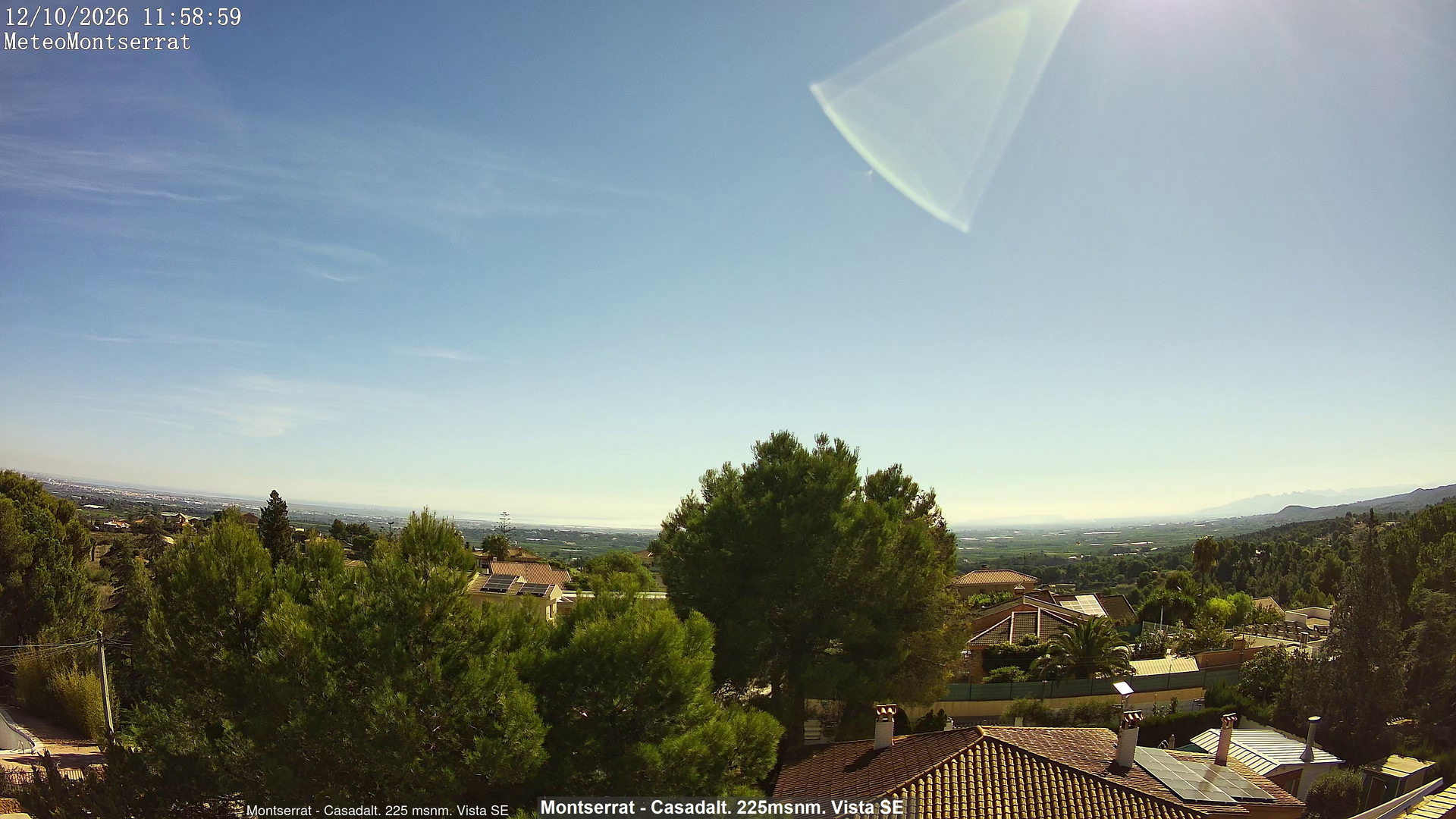 view from Montserrat - Casadalt (Valencia - Spain) on 2026-10-12