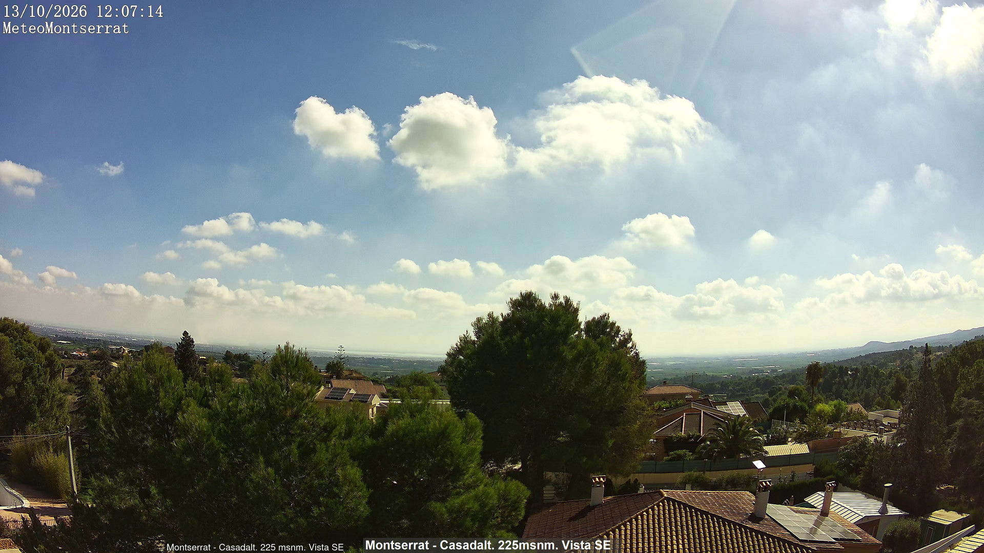 view from Montserrat - Casadalt (Valencia - Spain) on 2026-10-13
