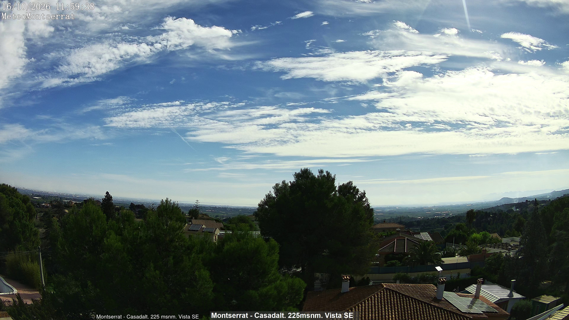 view from Montserrat - Casadalt (Valencia - Spain) on 2026-10-16