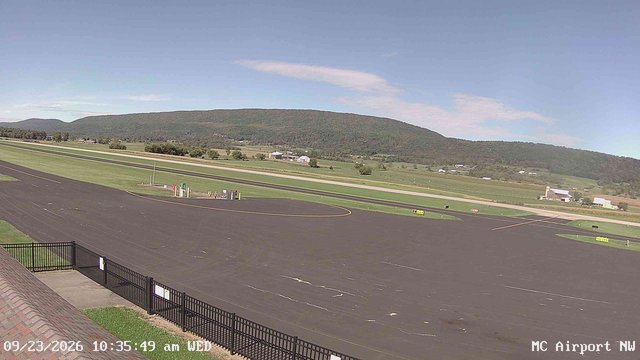 view from Mifflin County Airport (west) on 2026-09-23