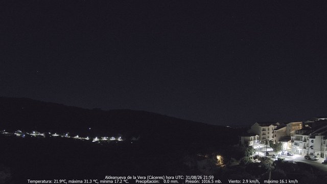 time-lapse frame, MeteoGredos webcam