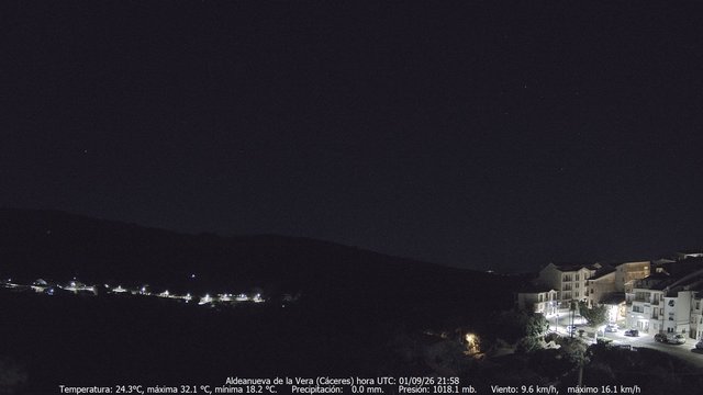 time-lapse frame, MeteoGredos webcam