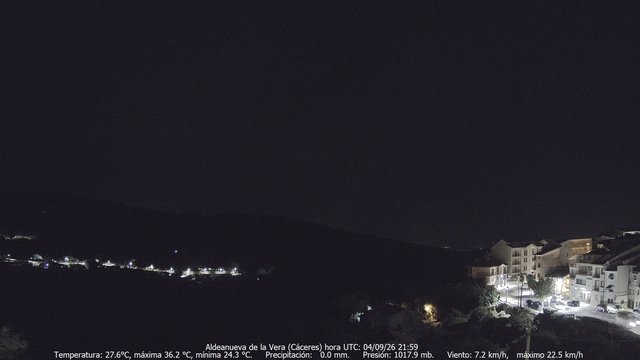 time-lapse frame, MeteoGredos webcam