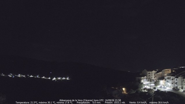 time-lapse frame, MeteoGredos webcam