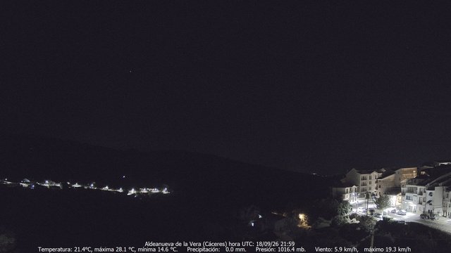time-lapse frame, MeteoGredos webcam