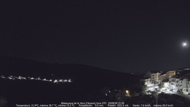 time-lapse frame, MeteoGredos webcam