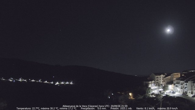 time-lapse frame, MeteoGredos webcam
