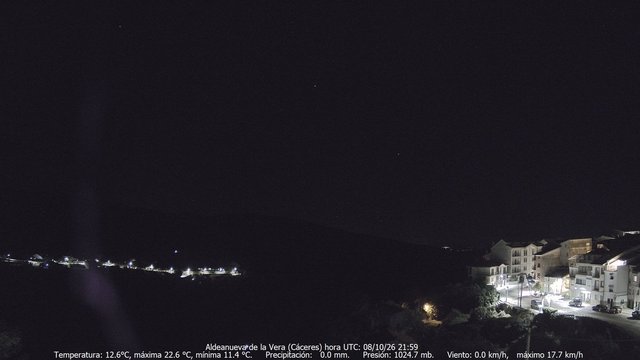 time-lapse frame, MeteoGredos webcam