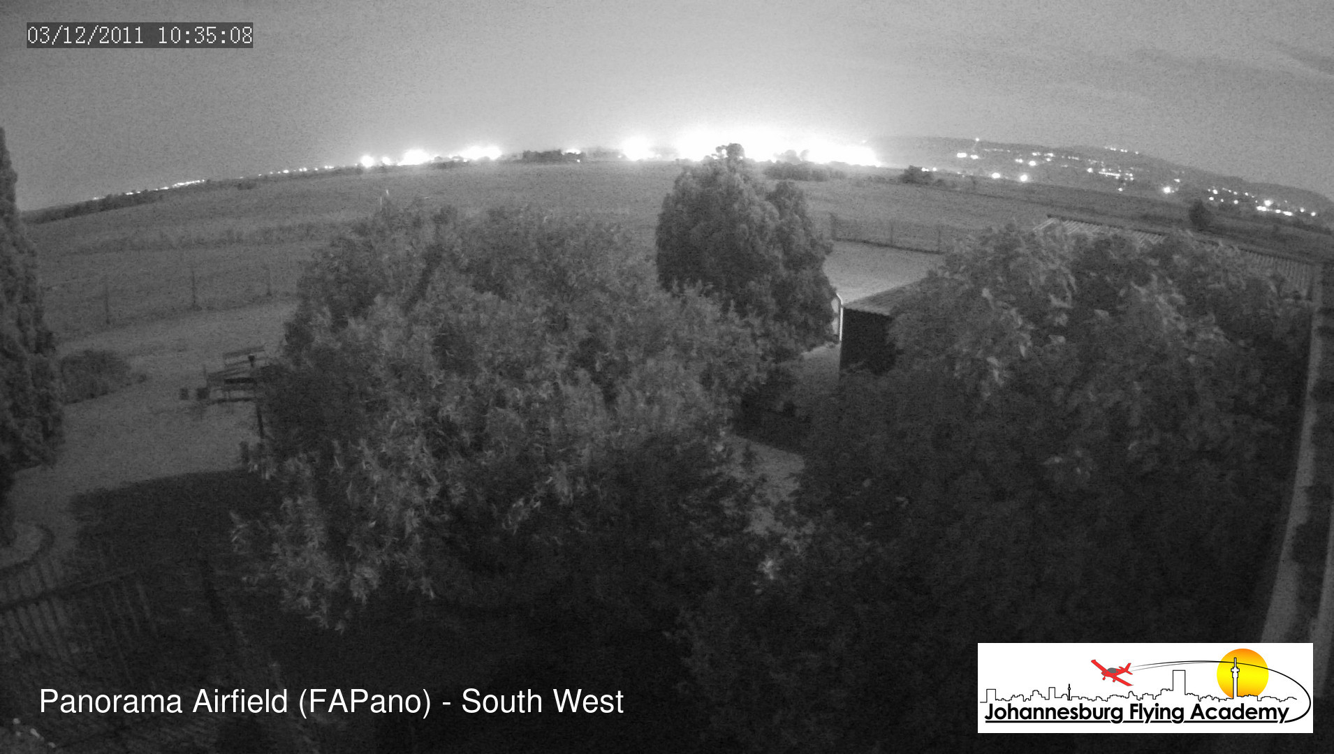 time-lapse frame, FAPano - South West webcam