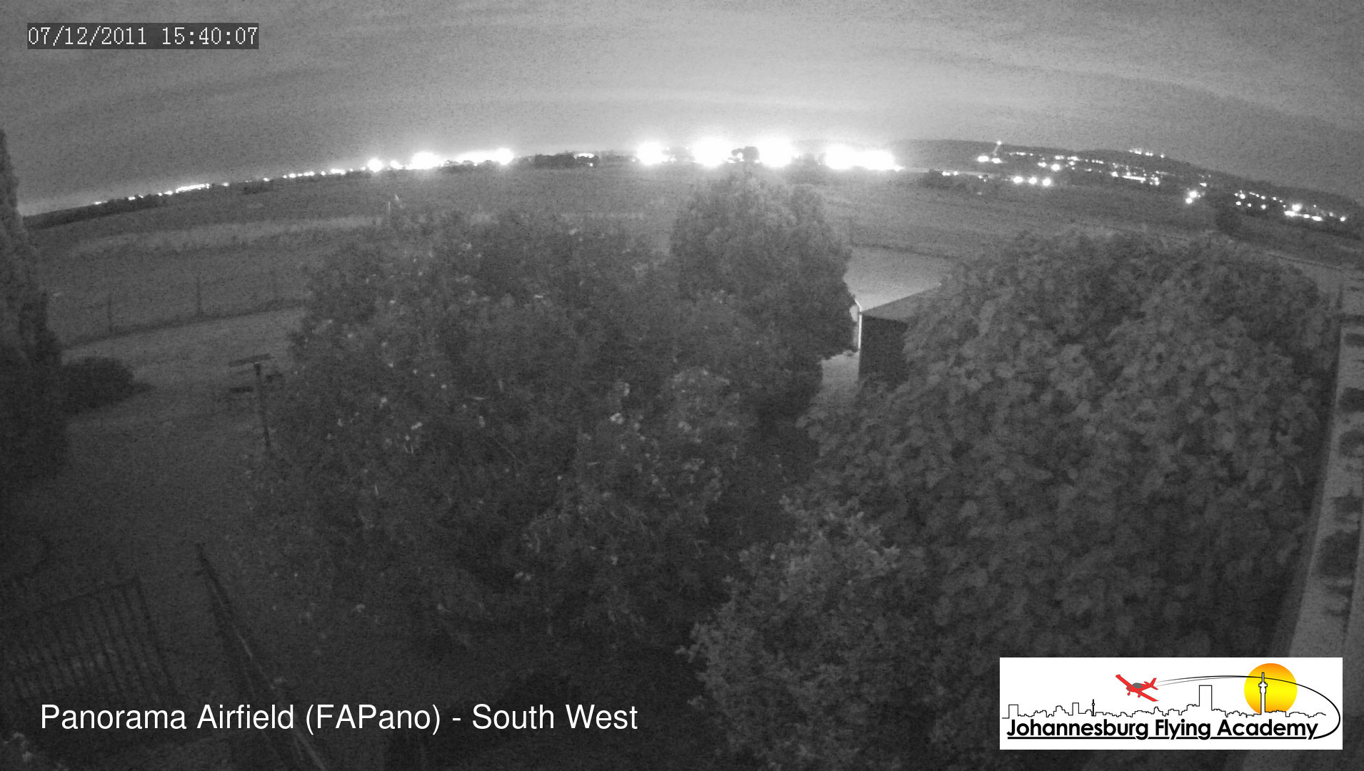 time-lapse frame, FAPano - South West webcam
