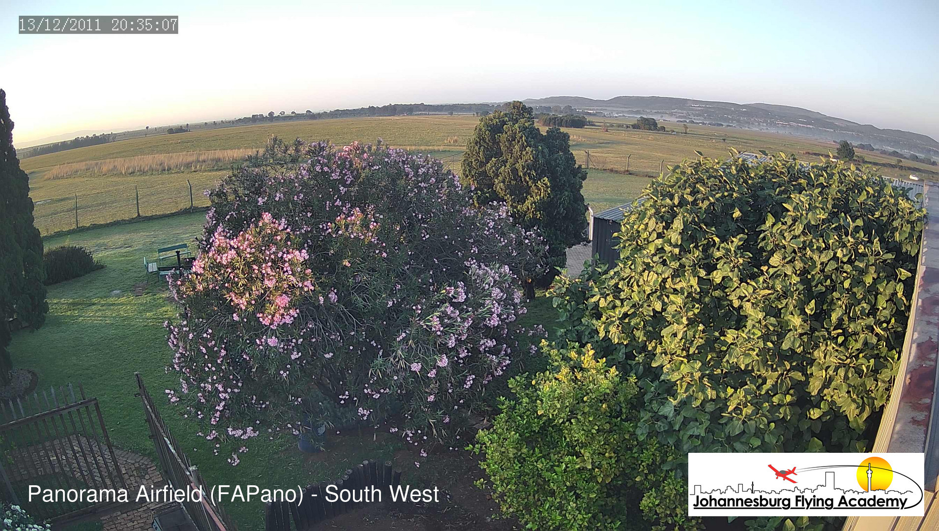 time-lapse frame, FAPano - South West webcam