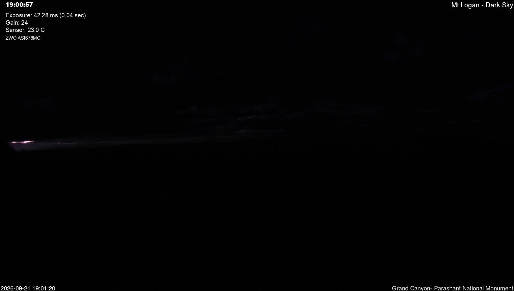 view from Mt Logan - Dark Sky on 2026-09-21