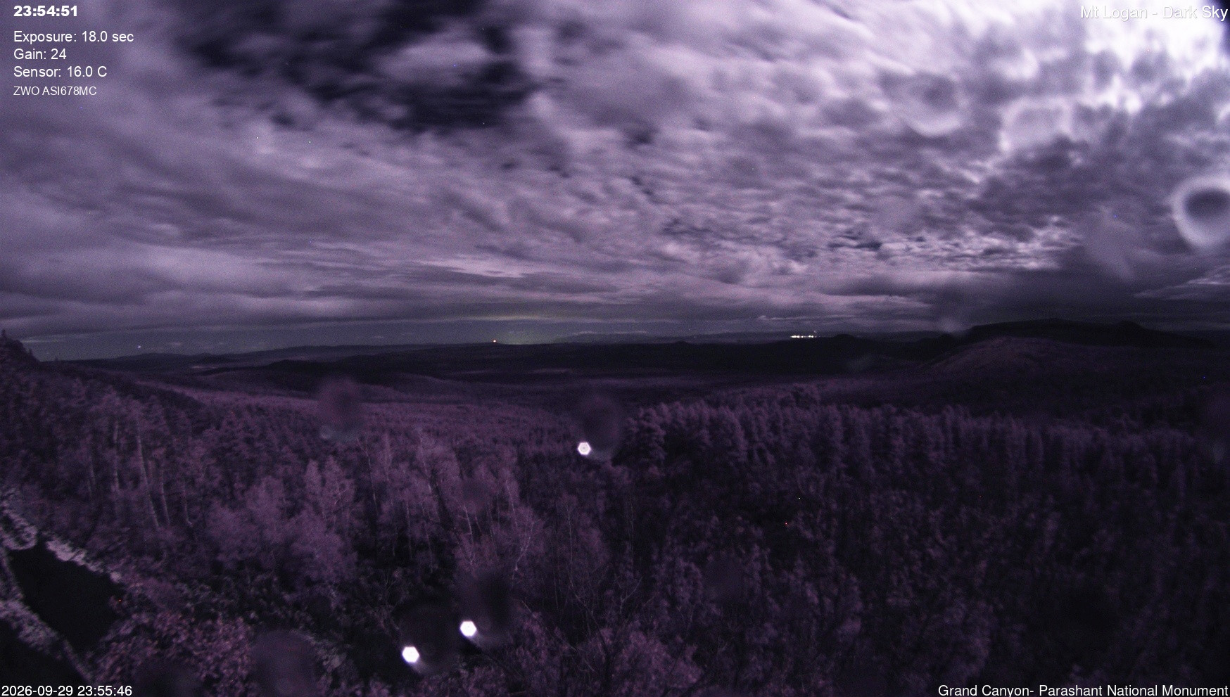 view from Mt Logan - Dark Sky on 2026-09-29