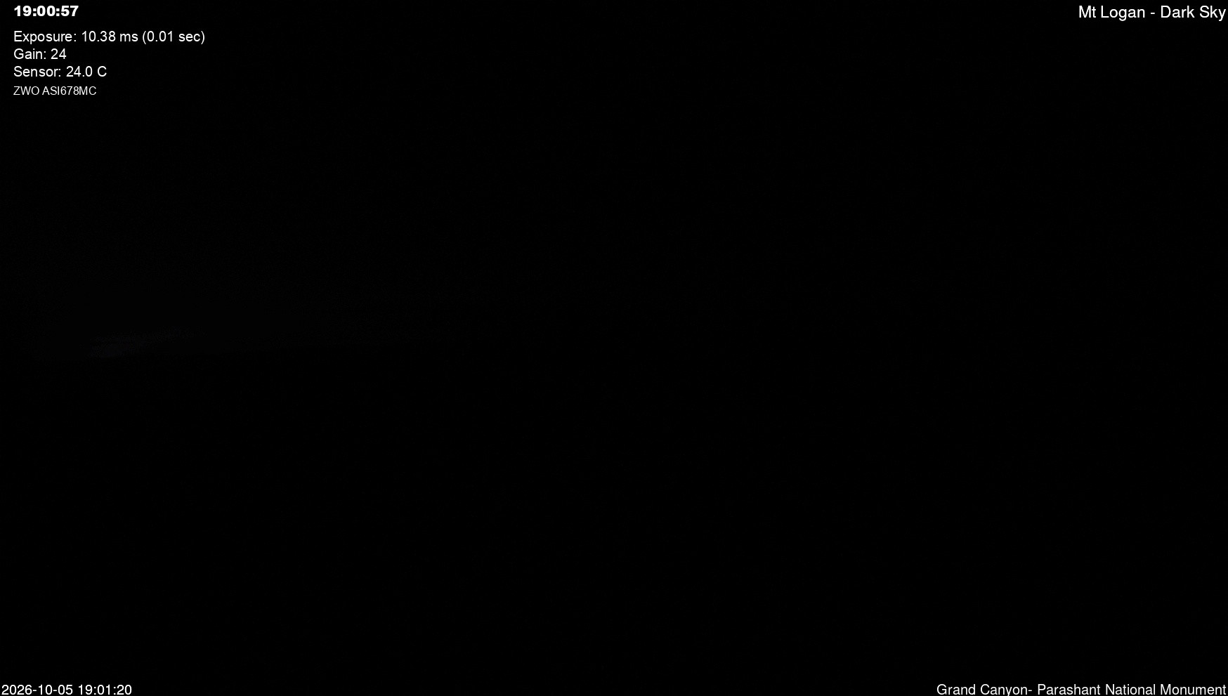 view from Mt Logan - Dark Sky on 2026-10-05