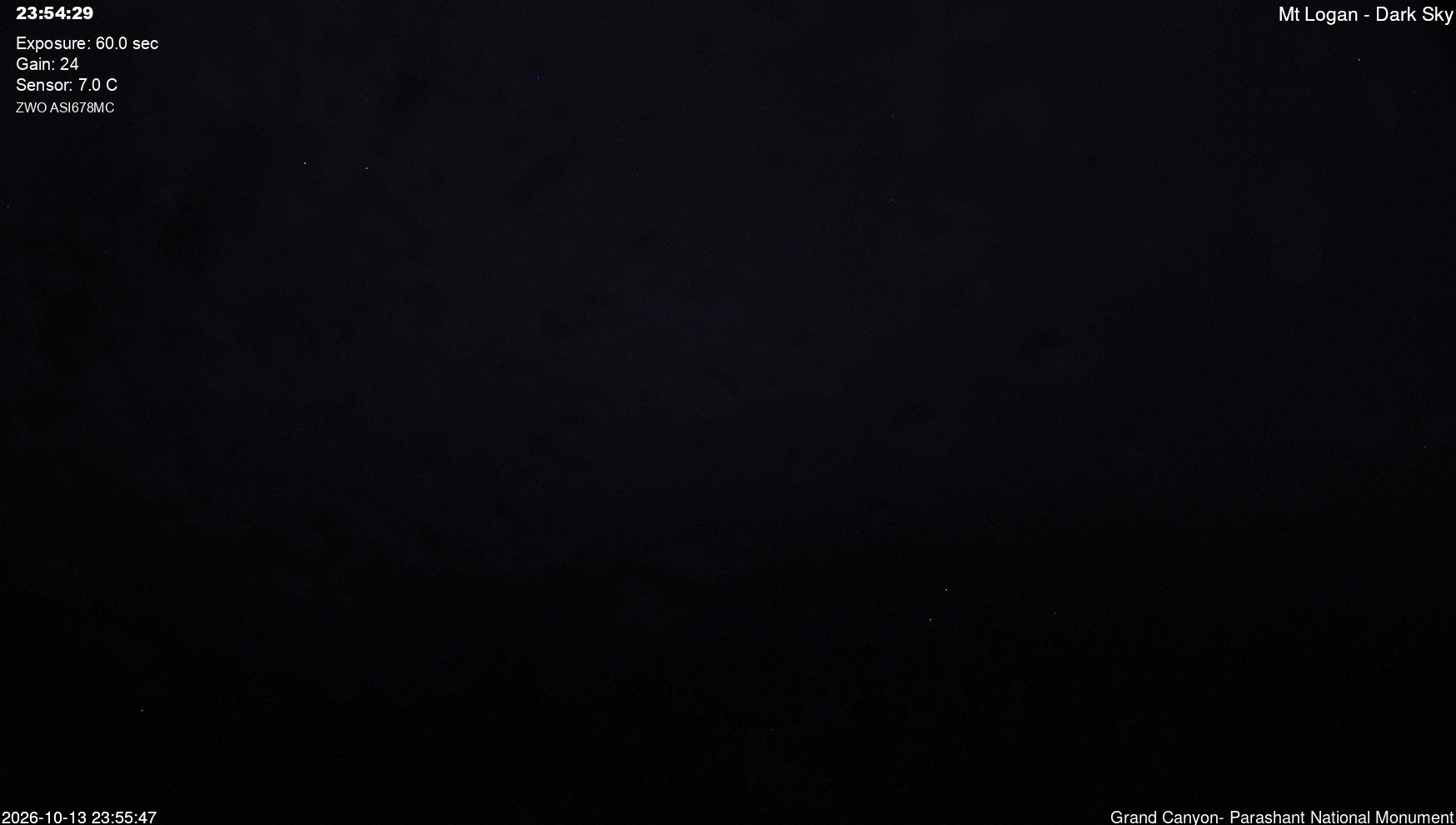 view from Mt Logan - Dark Sky on 2026-10-13