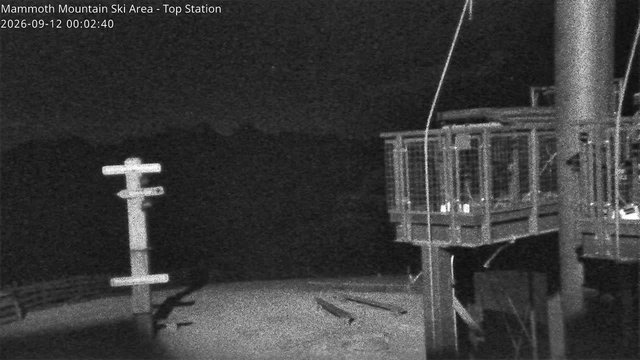 time-lapse frame, Mammoth Top Station webcam
