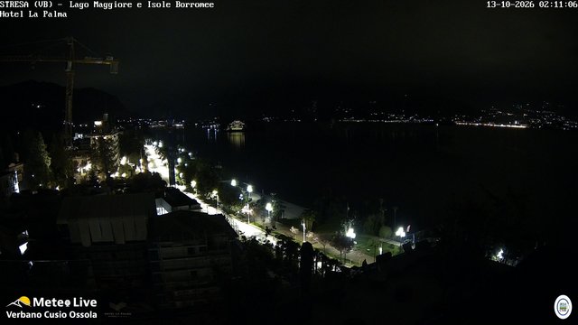 time-lapse frame, Stresa webcam