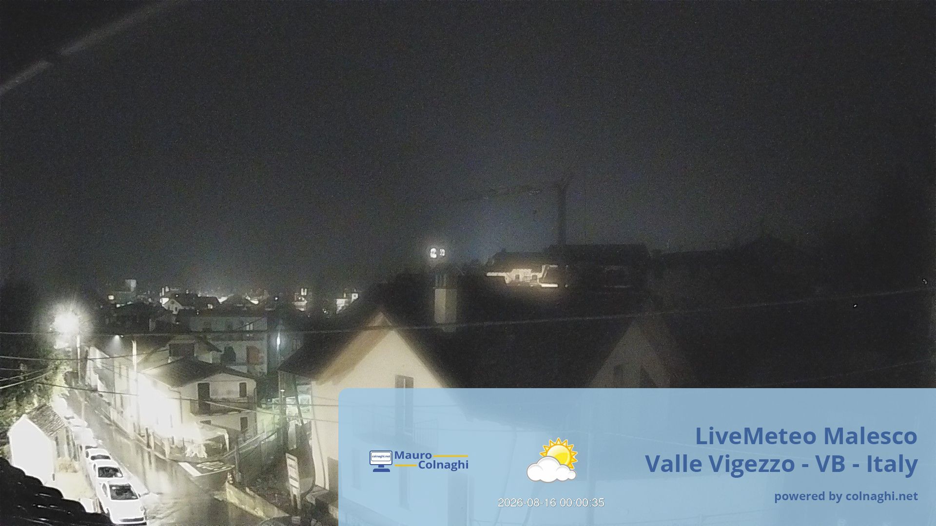 time-lapse frame, Malesco webcam