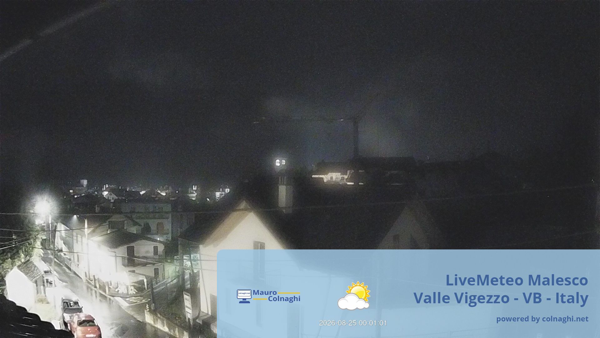 time-lapse frame, Malesco webcam