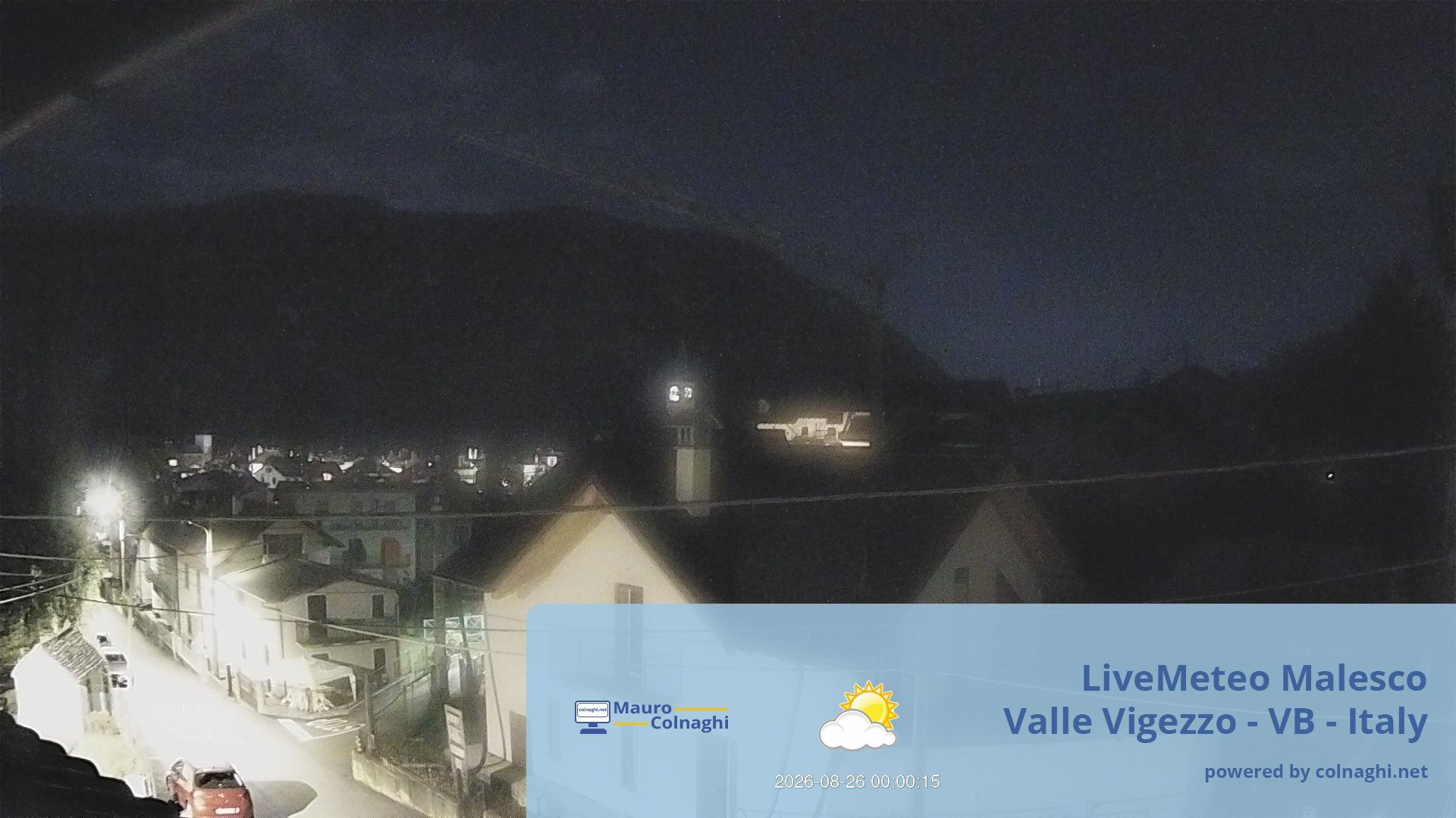 time-lapse frame, Malesco webcam