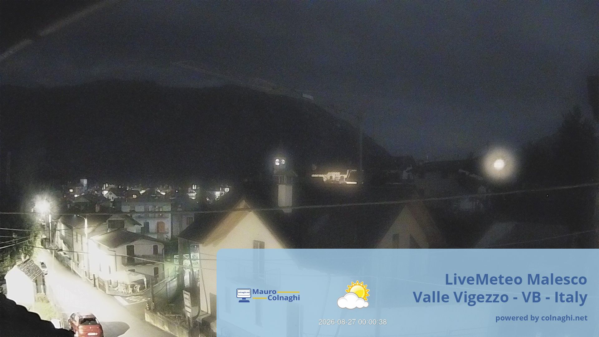 time-lapse frame, Malesco webcam