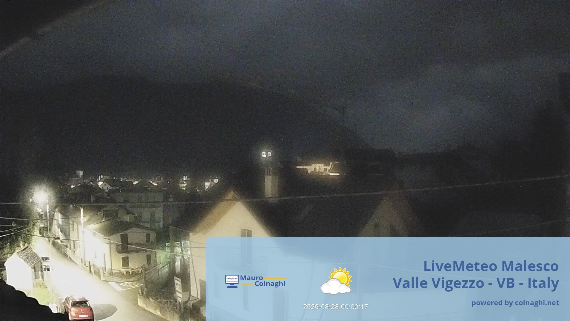 time-lapse frame, Malesco webcam