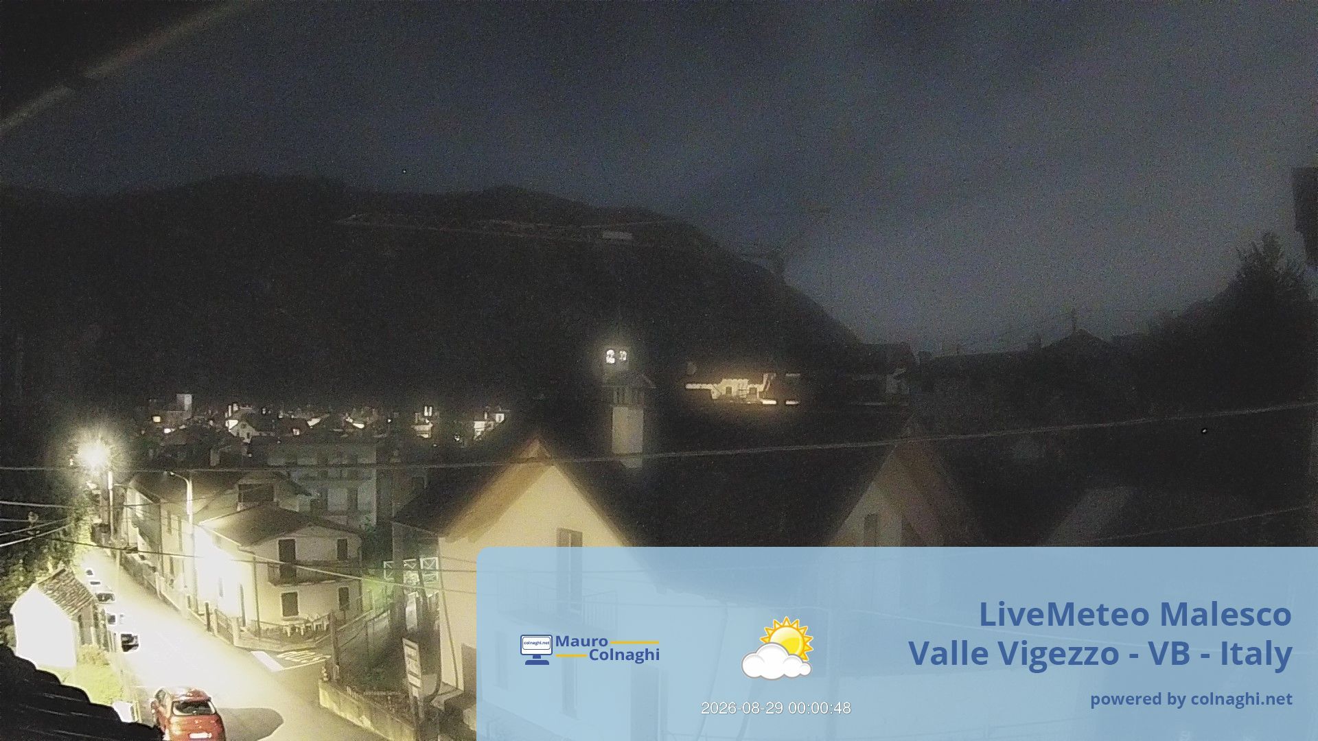 time-lapse frame, Malesco webcam