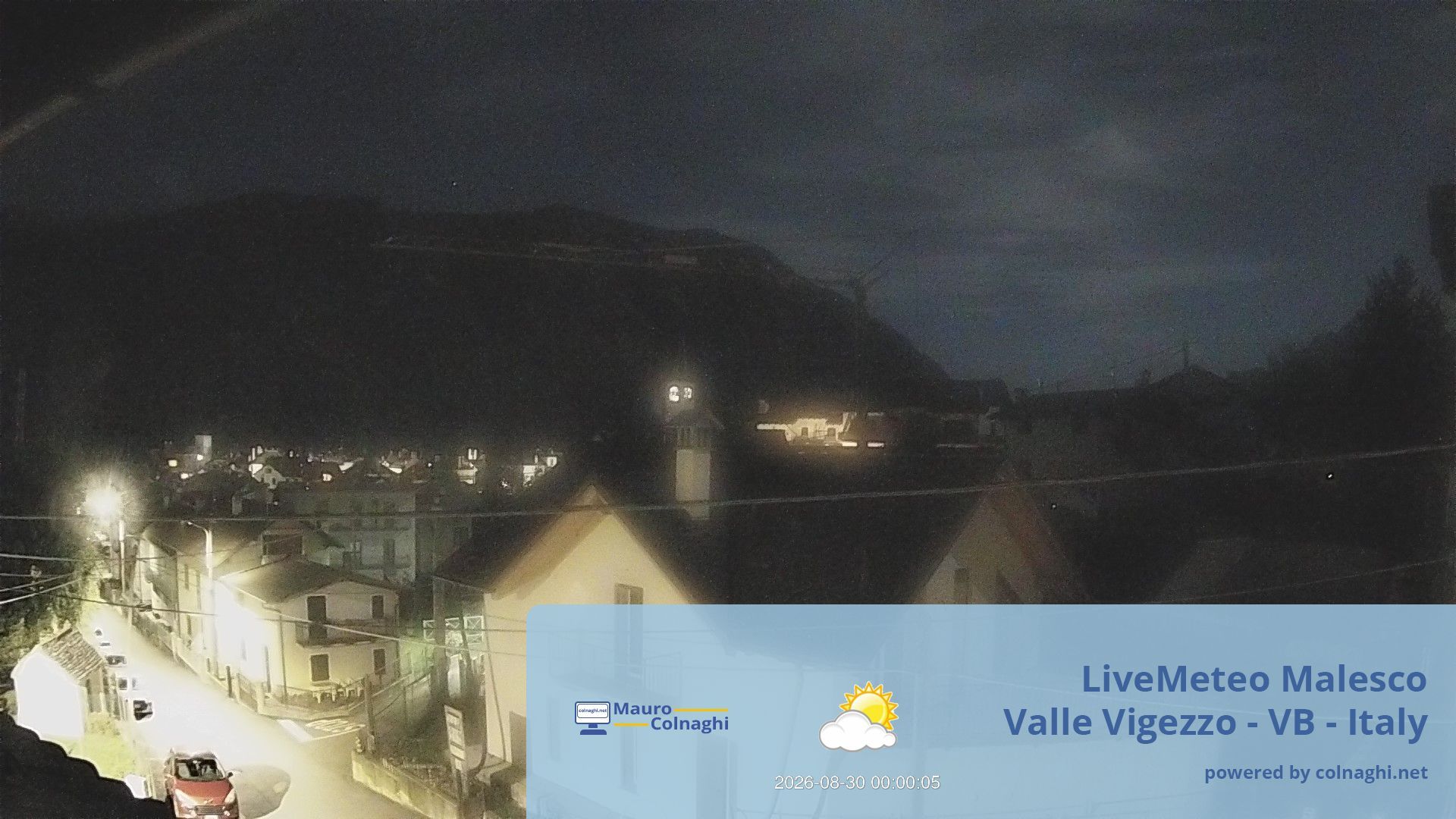 time-lapse frame, Malesco webcam