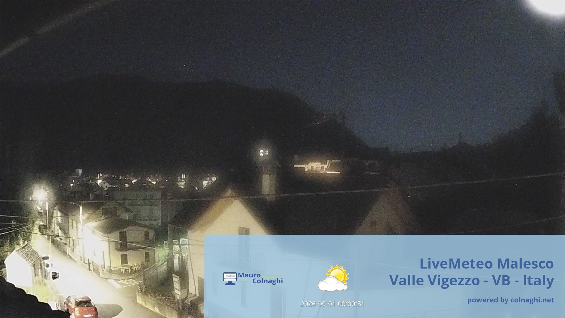 time-lapse frame, Malesco webcam