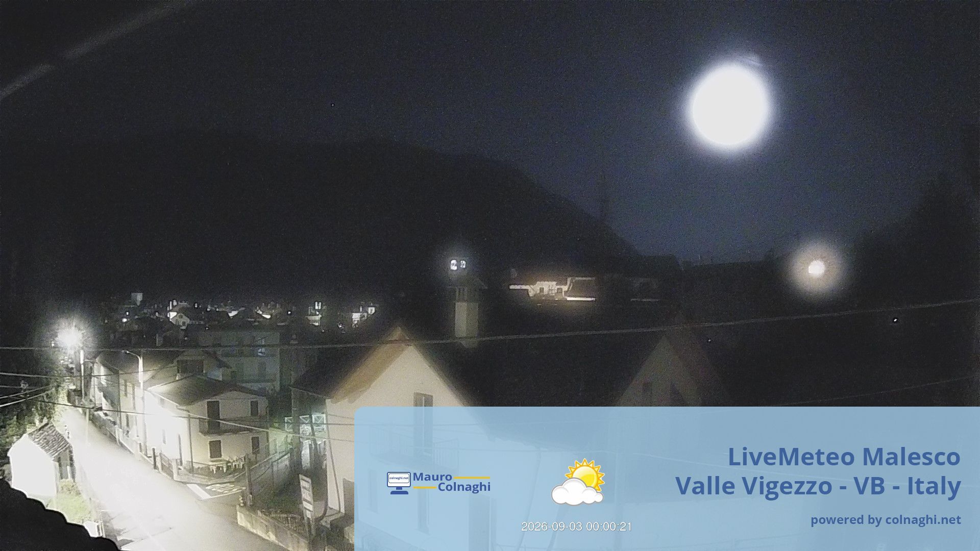 time-lapse frame, Malesco webcam