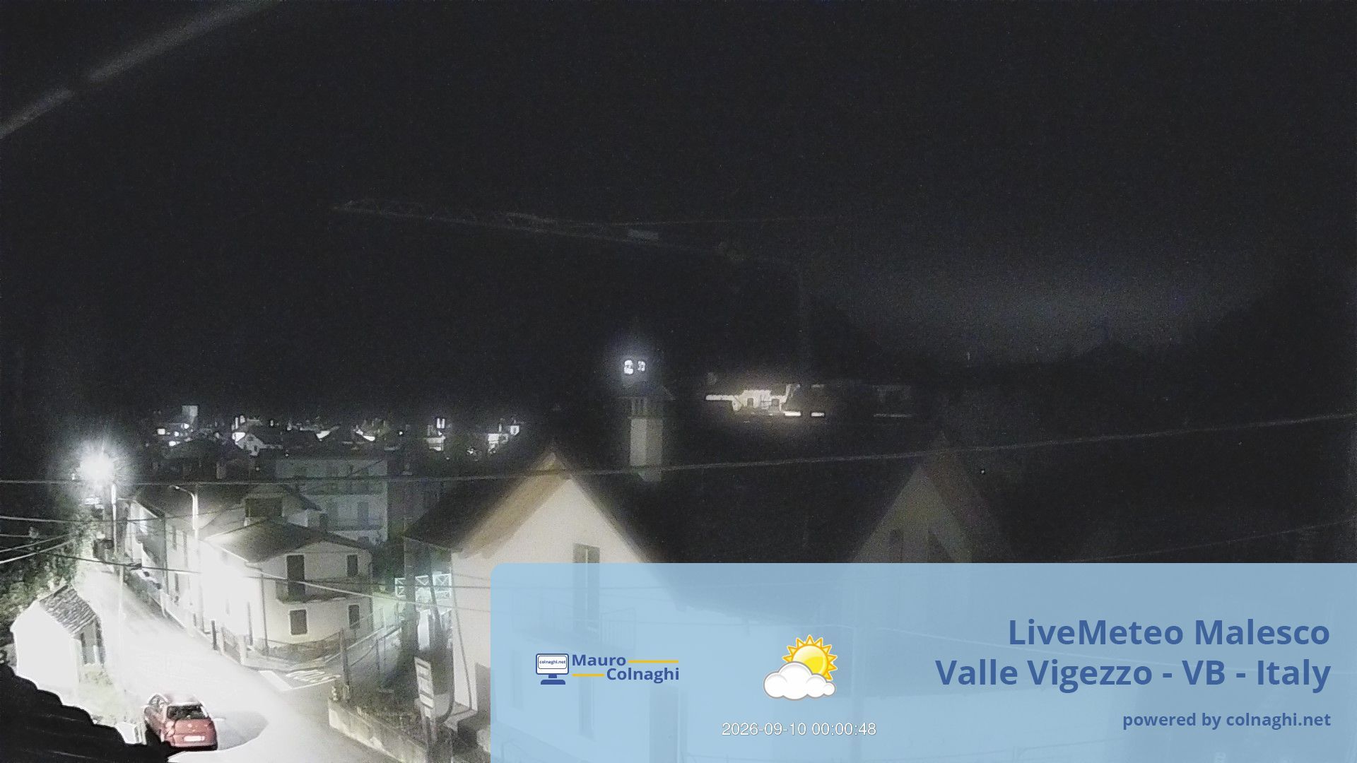 time-lapse frame, Malesco webcam