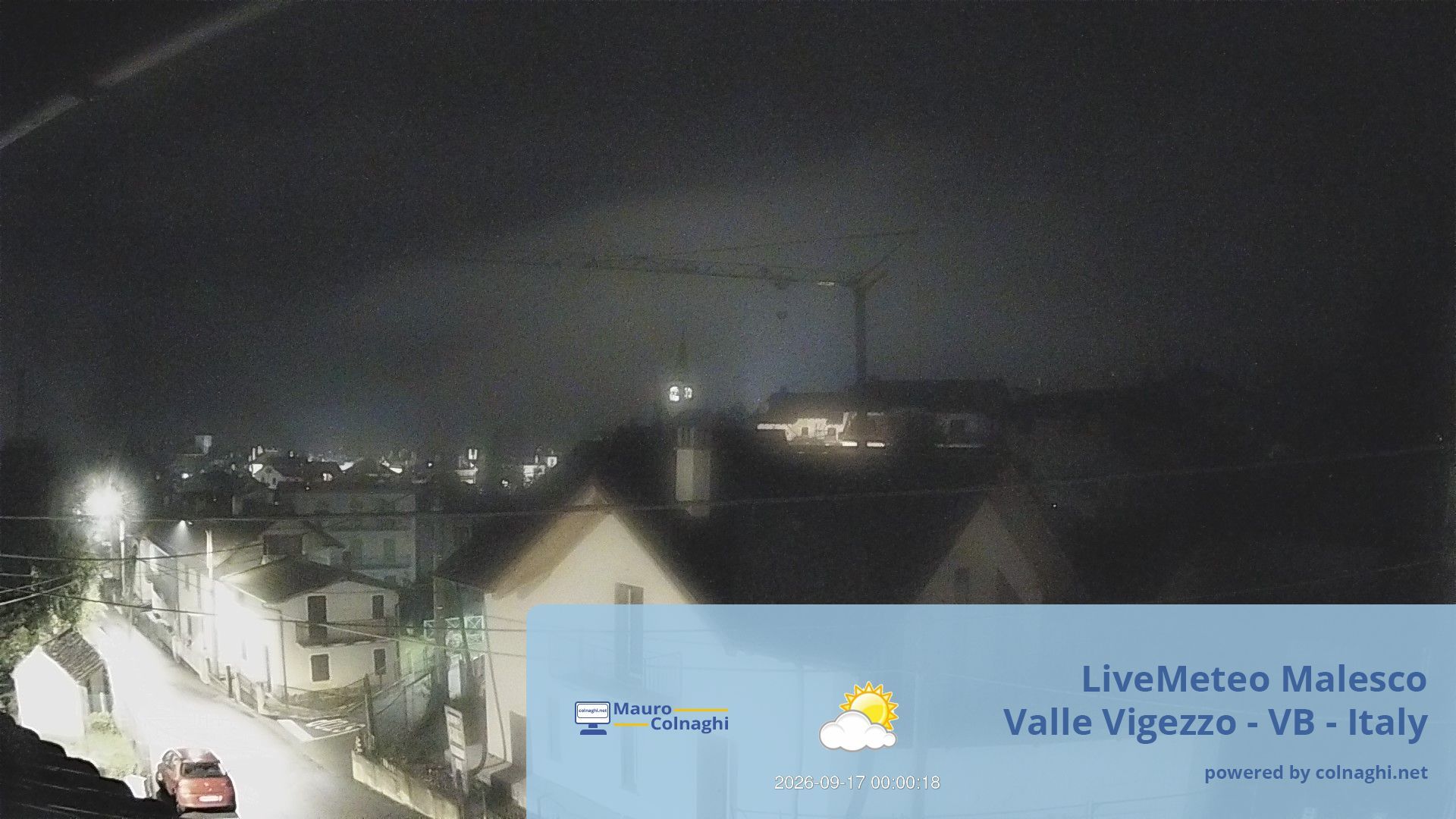 time-lapse frame, Malesco webcam