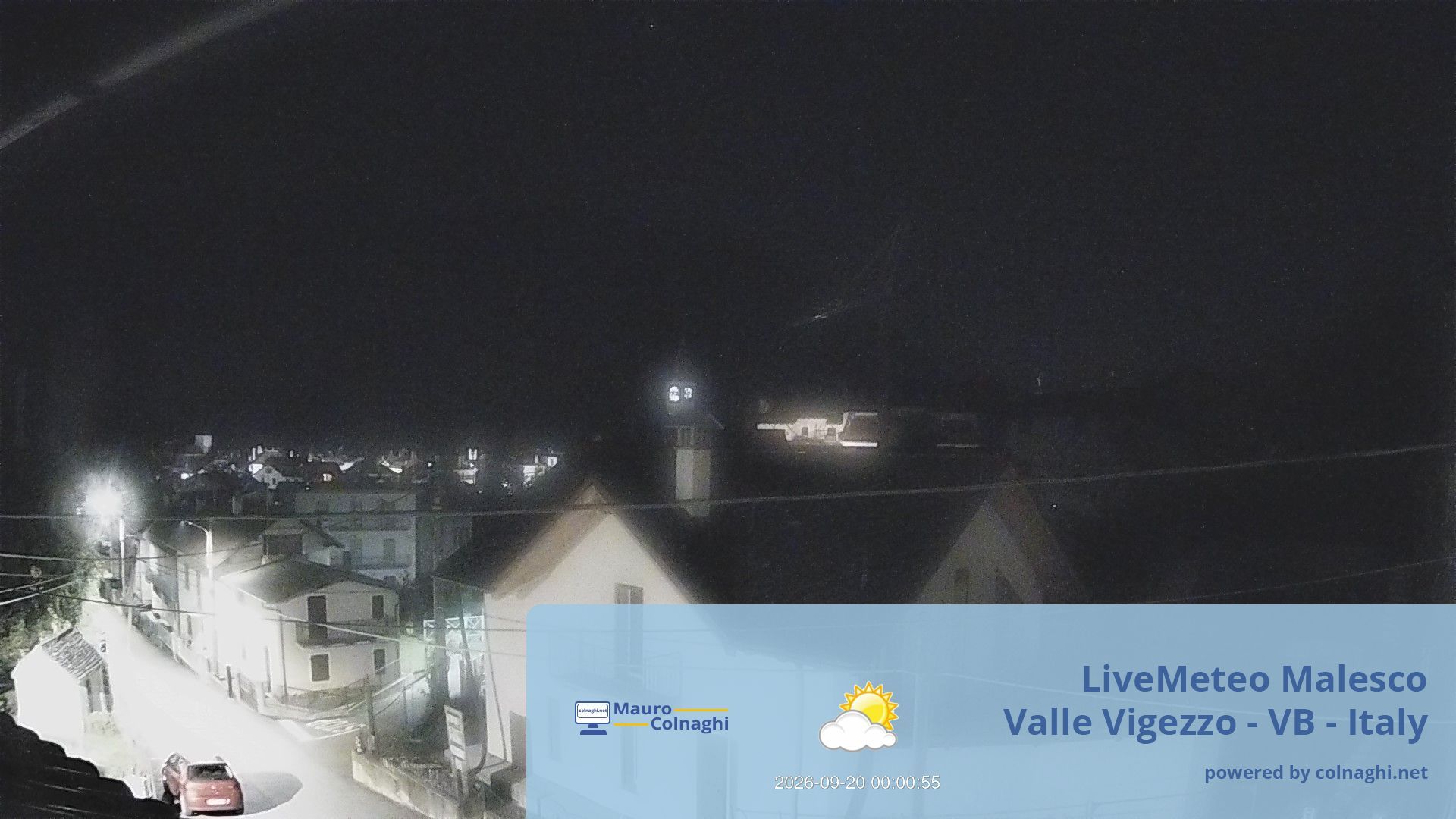 time-lapse frame, Malesco webcam