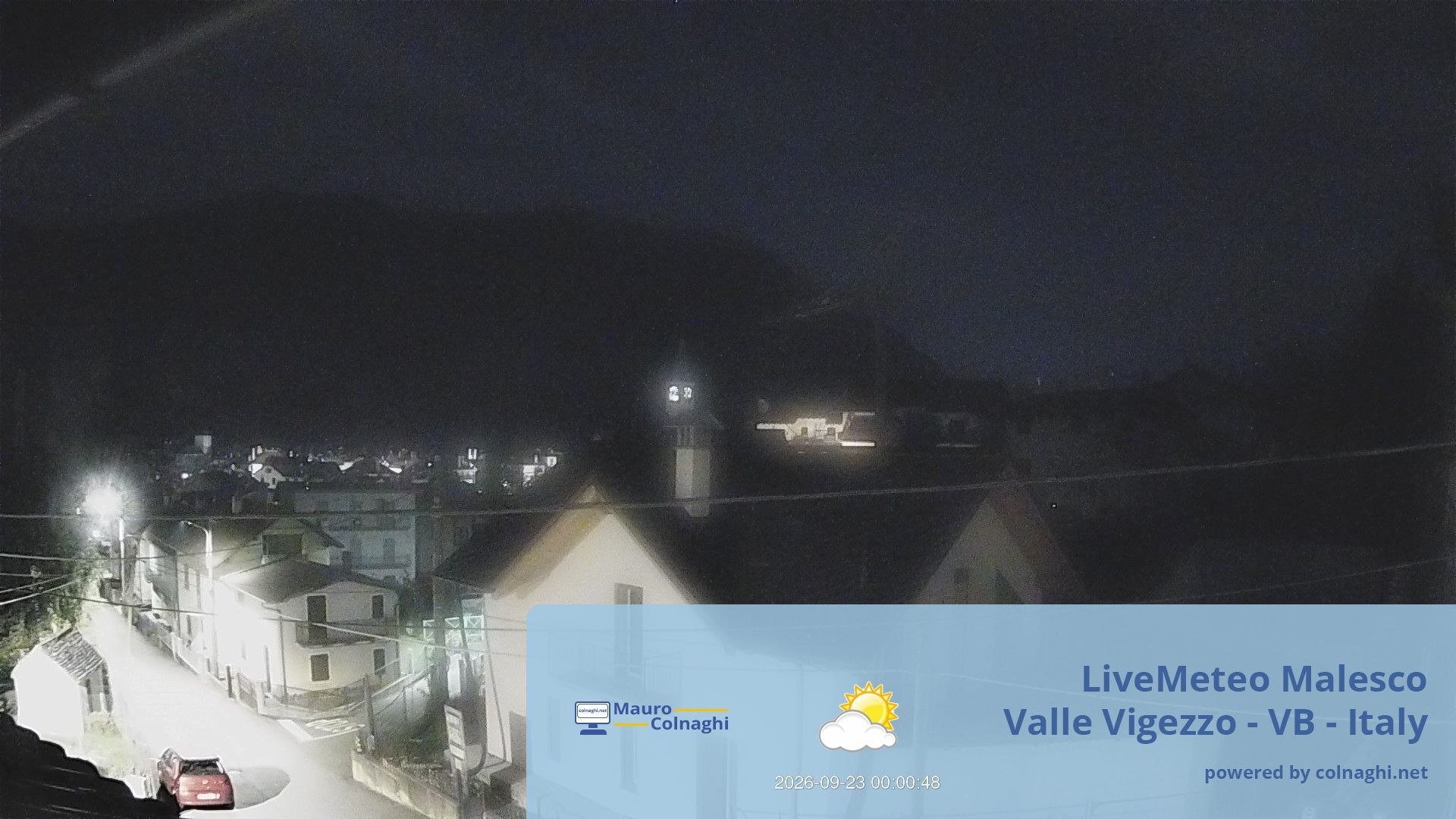 time-lapse frame, Malesco webcam
