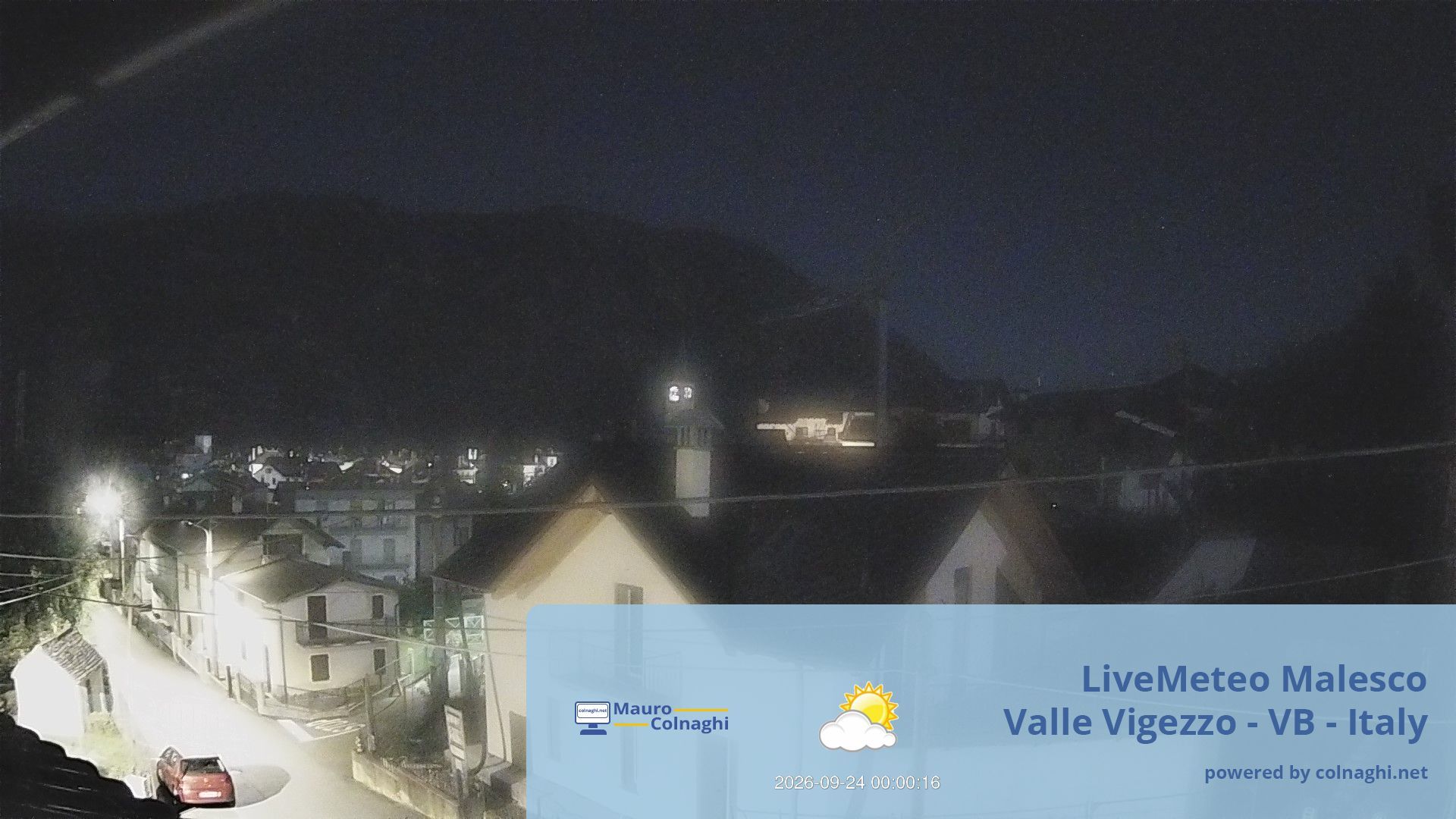 time-lapse frame, Malesco webcam