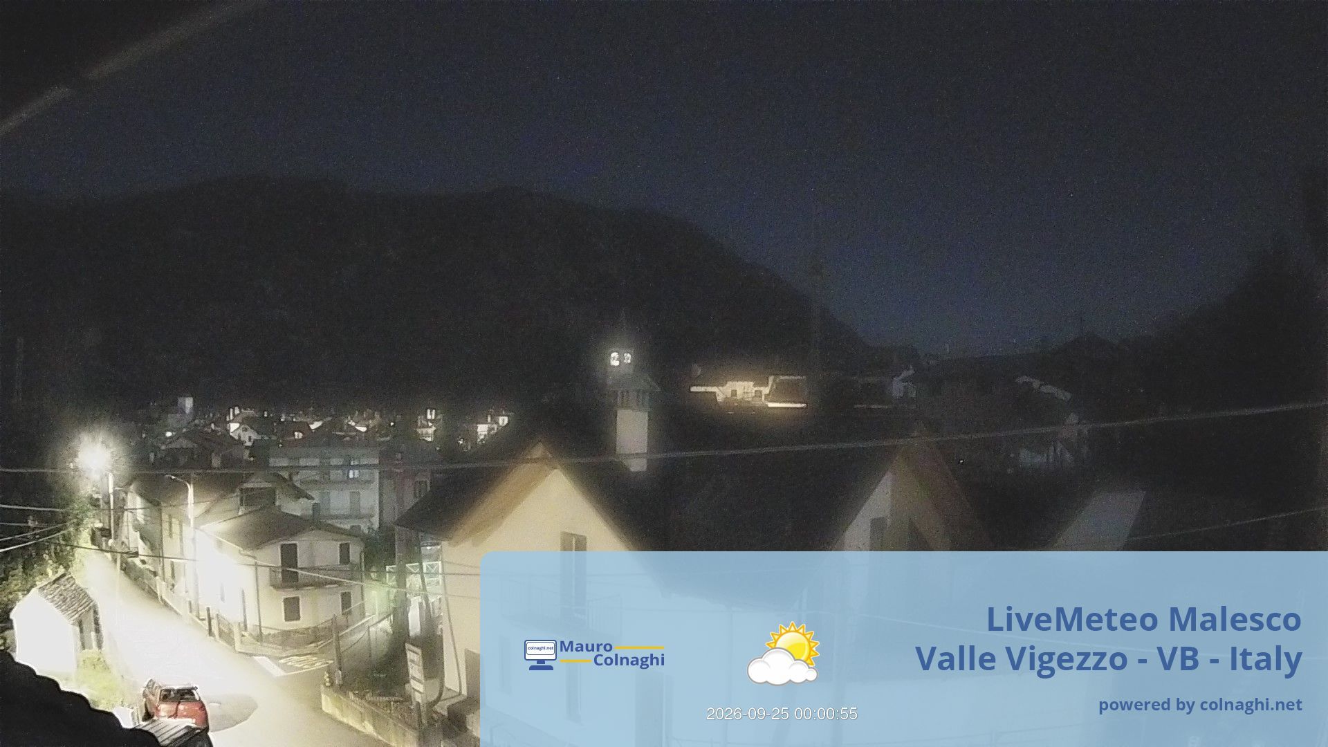 time-lapse frame, Malesco webcam