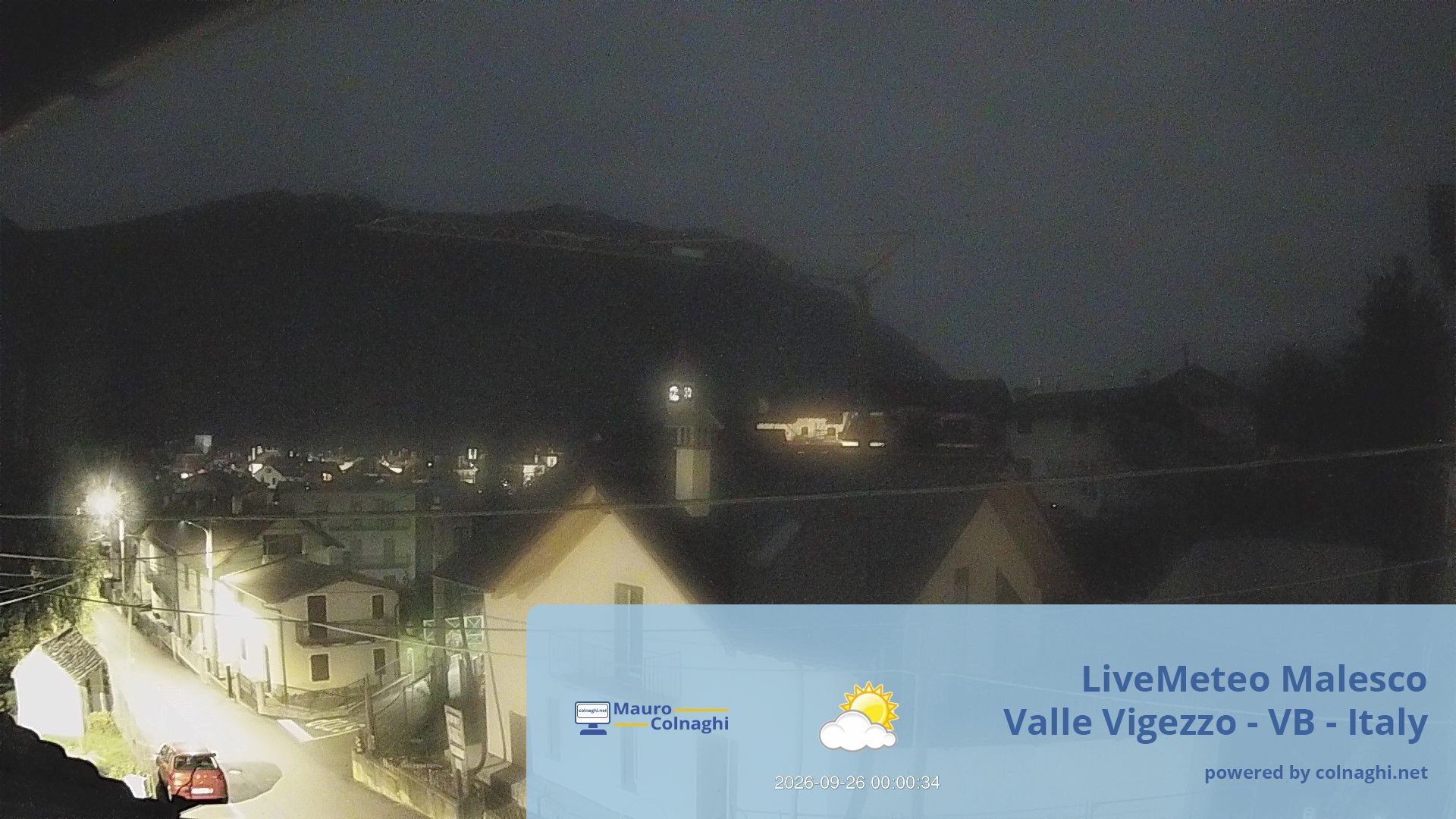time-lapse frame, Malesco webcam