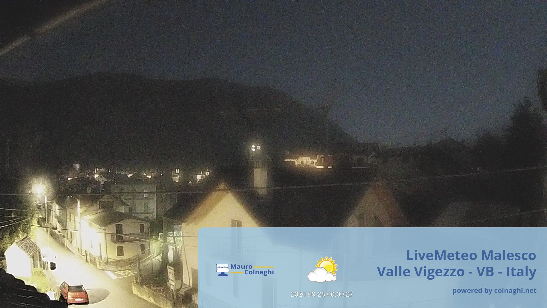 time-lapse frame, Malesco webcam