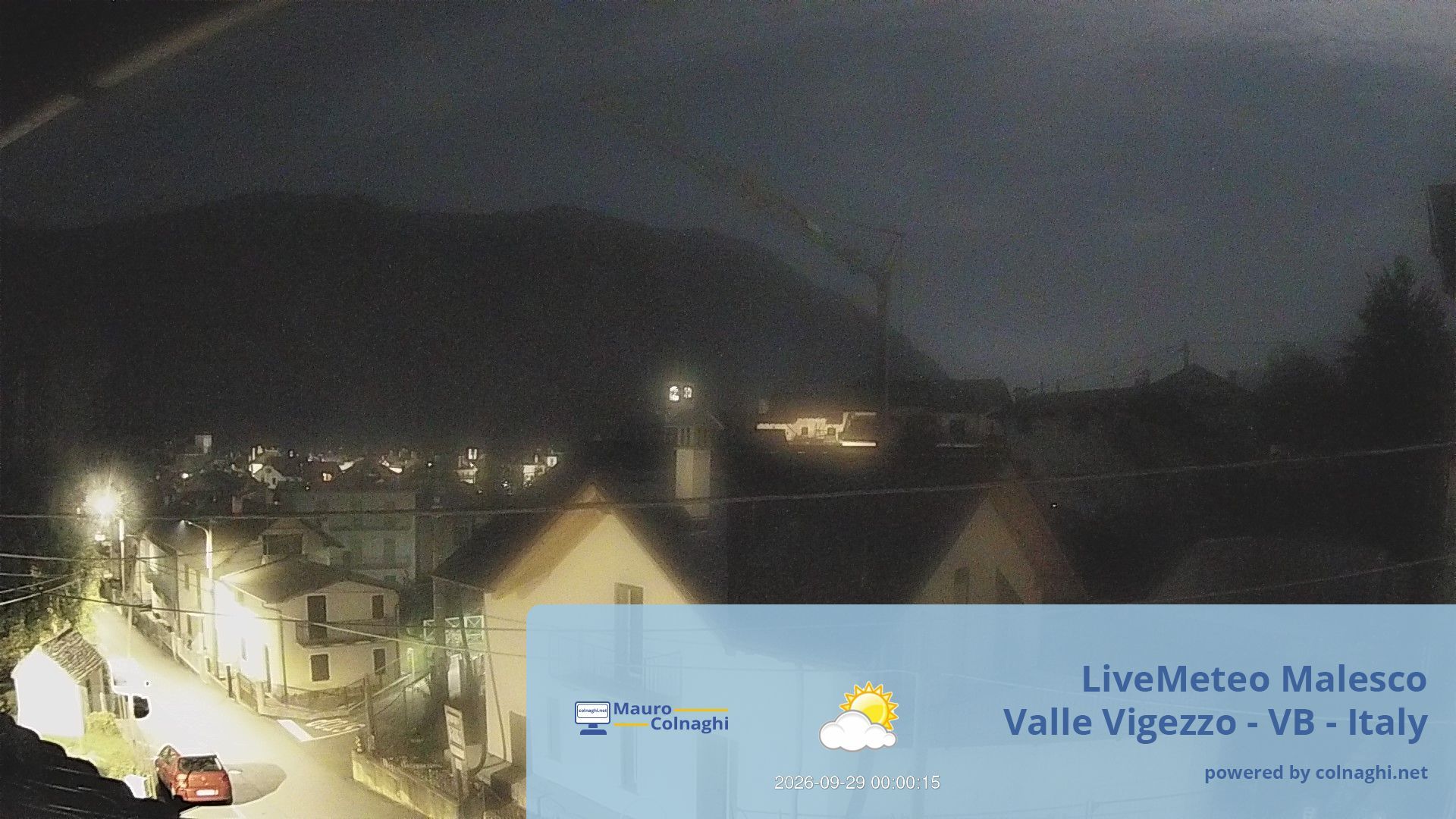 time-lapse frame, Malesco webcam
