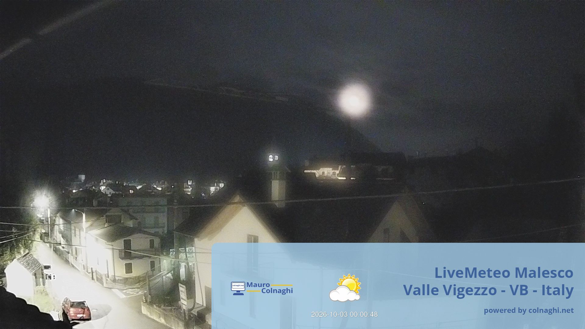 time-lapse frame, Malesco webcam